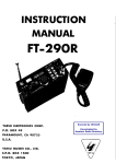 YAESU - FT-290R User manual