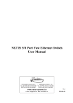 NETIS 5/8 Port Fast Ethernet Switch User Manual