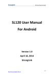 SL120 User Manual For Android