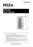 LPX-600 User's Manual