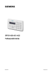 SPCK420/421/422 LCD-Keypad - User Manual