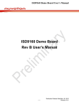 ISD9160 Demo Board Rev B User's Manual