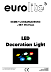 EUROLITE LED Aufbaulights user manual