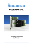 R&S TS-PSU User Manual