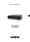 NV-DVR5009 NV-DVR5016 User's manual