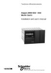 Sepam 2000 D22 - D32 Merlin Gerin Installation and user's manual