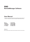 RemoteManager Software User Manual