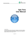 Spb Time User Manual
