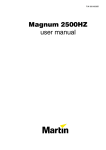 Magnum 2500HZ user manual