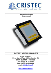 Manuel d'utilisation User manual BATTERY MONITOR