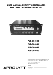 USER MANUAL PROLYFT CONTROLLERS FOR DIRECT