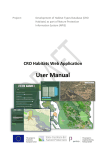 User Manual - CRO Habitats