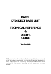 karel dt04 dect base unit technical reference & user's