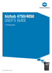 bizhub 4750/4050 USER'S GUIDE