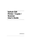 bizhub C25 Printer / Copier / Scanner User's Guide