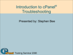 Introduction to cPanel® Troubleshooting
