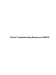Online Troubleshooting Resources HOWTO