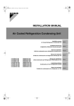 Air Cooled Refrigeration Condensing Unit INSTALLATION MANUAL