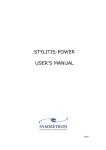 Stylitis-200_B User Manual - Symmetron Electronic Applications