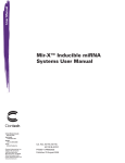 Mir-X&trade; Inducible miRNA Systems User Manual