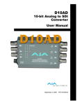 10-bit Analog to SDI Converter User Manual