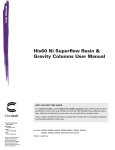 His60 Ni Superflow Resin & Gravity Columns User Manual