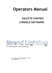 Operators Manual - Strand Lighting