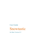 User Guide - Snowtastic
