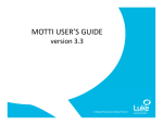 MOTTI USER'S GUIDE