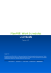 PlanMill Work schedules User Guide 22032010