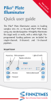 Piko&reg; Plate Illuminator Quick user guide