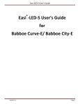 Easi -LED-S User's Guide for Babboe Curve-E/ Babboe City-E