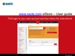 www.raute.com eStore – User guide
