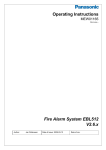 Operating Instructions Fire Alarm System EBL512