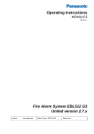 Operating Instructions Fire Alarm System EBL512