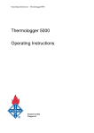 Thermologger 5000 Operating Instructions