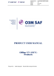 PRODUCT USER MANUAL Offline UV (OUV) Products