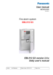 User manual Fire alarm system EBL512 G3 EBL512