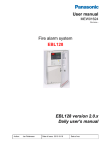 User manual Fire alarm system EBL128 EBL128