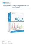 Sevana AQuA - Audio Quality Analyzer 6.x User Manual