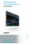 R&S FSW-K84/-K85 1xEVDO User Manual