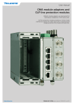CMA module adapters and CLP line protection modules User manual