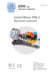 Intelli-Mixer RM-2 Service manual