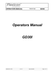 Operators Manual GD30I
