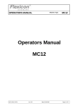 Operators Manual MC12