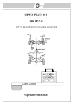 OPTO-PLUS 204 Operators manual Type DSX2