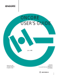 ONCORE USER'S GUIDE