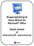 User guide for Avery Wizard for Microsoft&reg; Office English Version