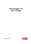 SmartLogger 3.3 SmartLogger 3.3 User's Guide User's Guide