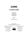 gams a user's guide